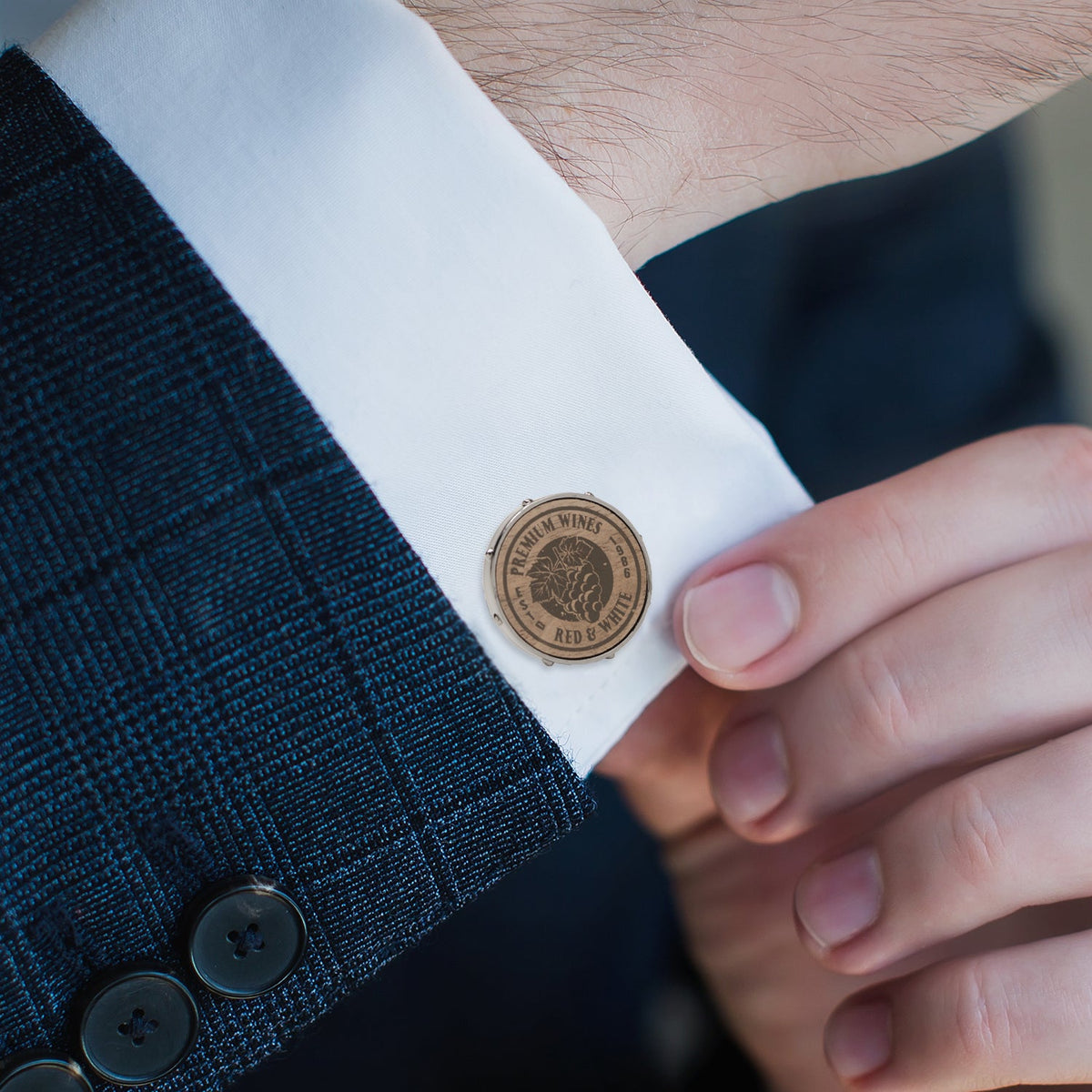 Wine Barrel Metal Cufflinks730