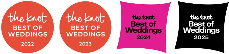 weddingwire and theknot best of weddings awards 2022-2024
