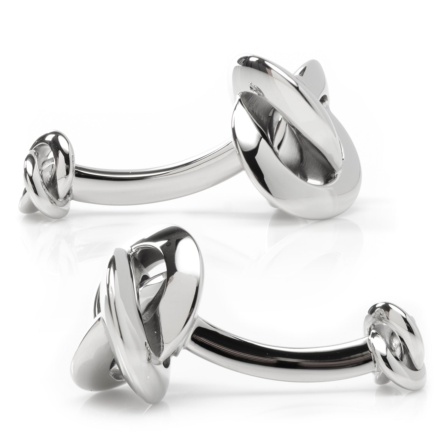 Double Sided Silver Knot Cufflinks683