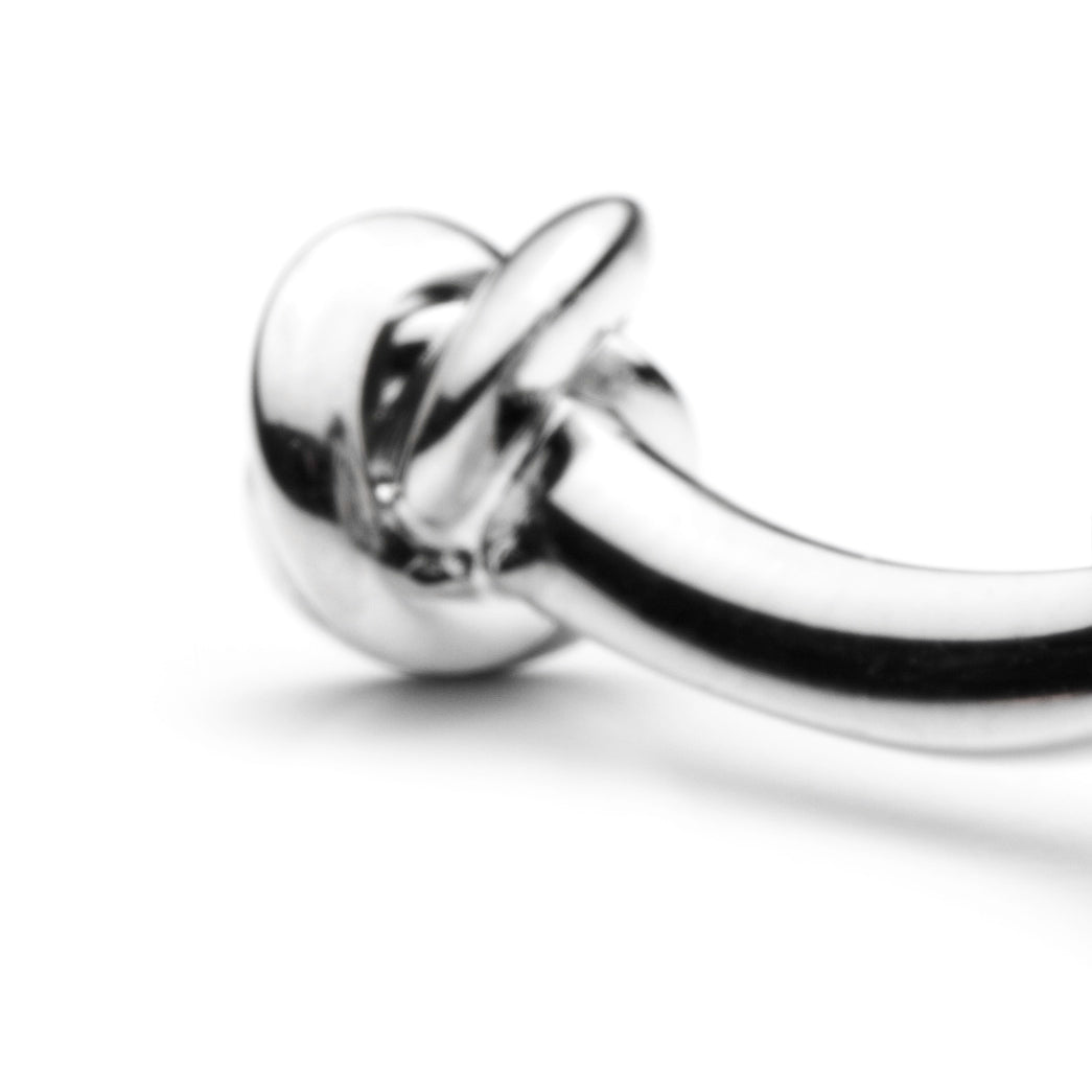 Double Sided Silver Knot Cufflinks550