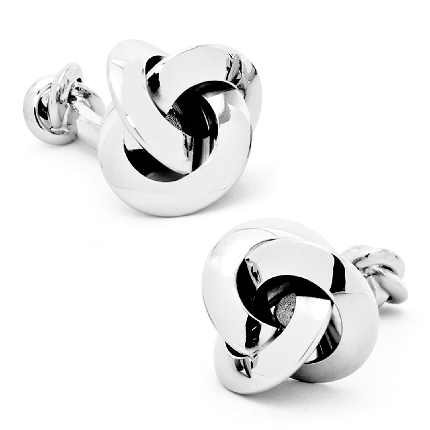 Double Sided Silver Knot Cufflinks392