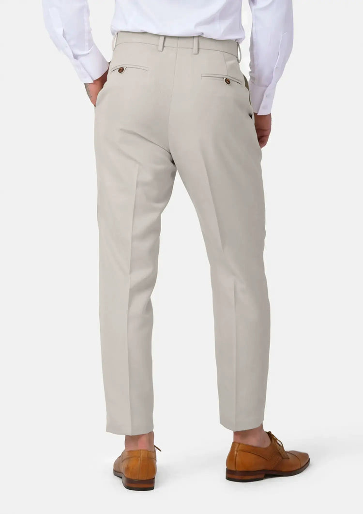 Ivory Cotton Chino Pants190