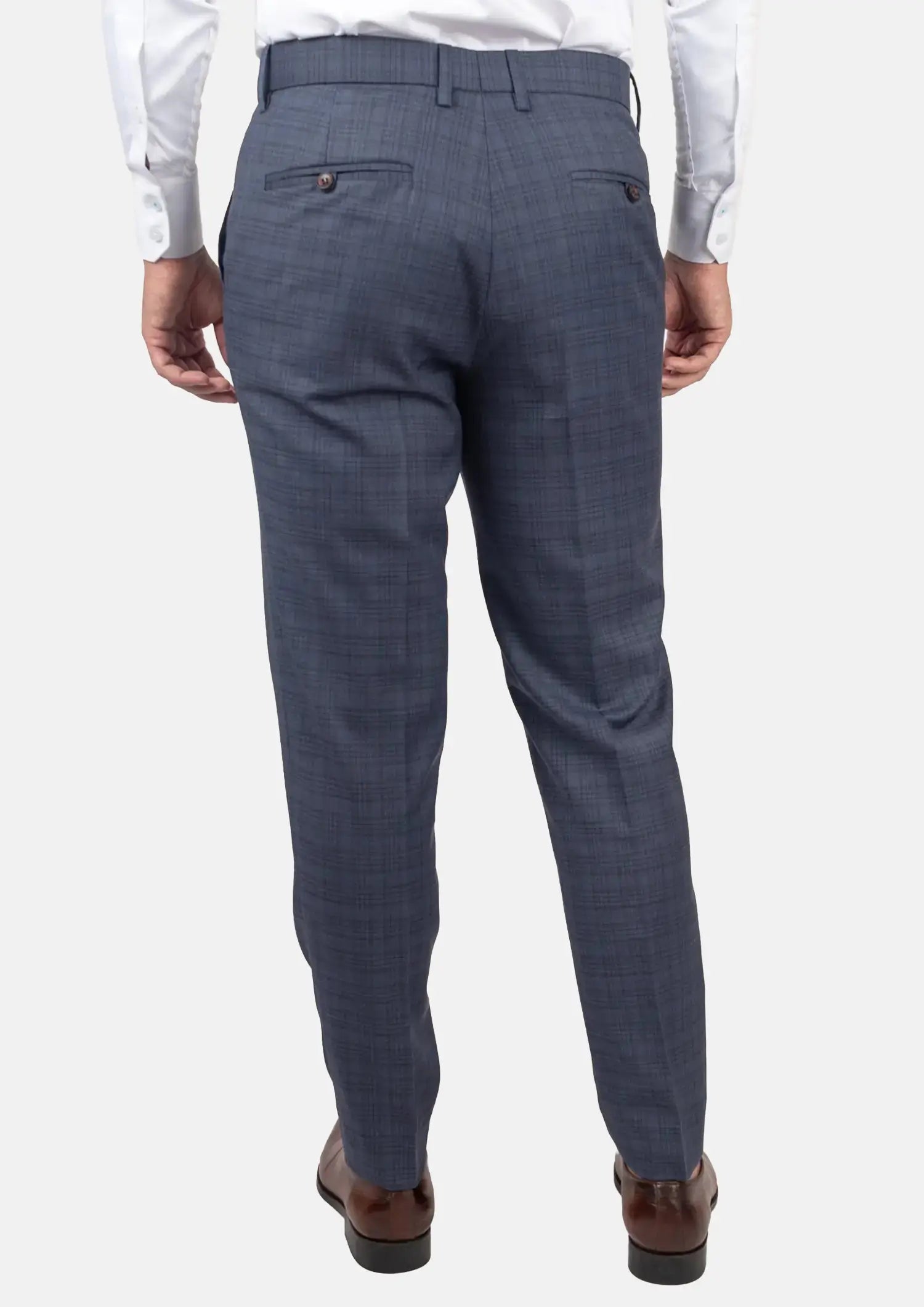 Twilight Blue Plaid Pants381