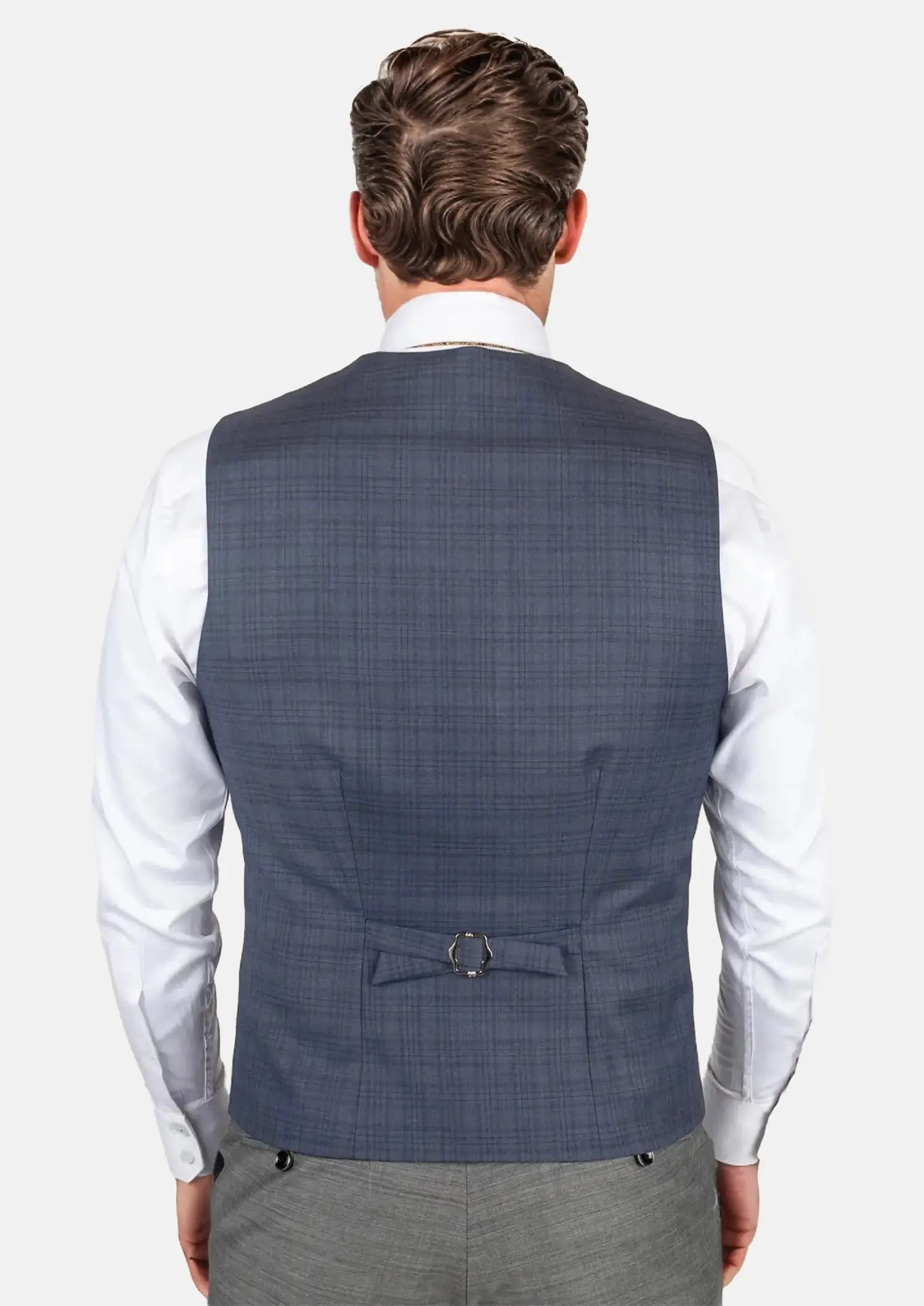 Twilight Blue Plaid Vest571