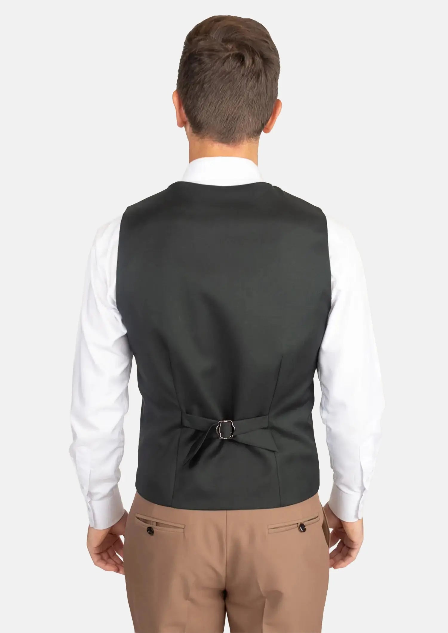 Dark Green Twill Vest841