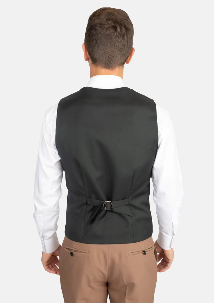 Dark Green Twill Vest940