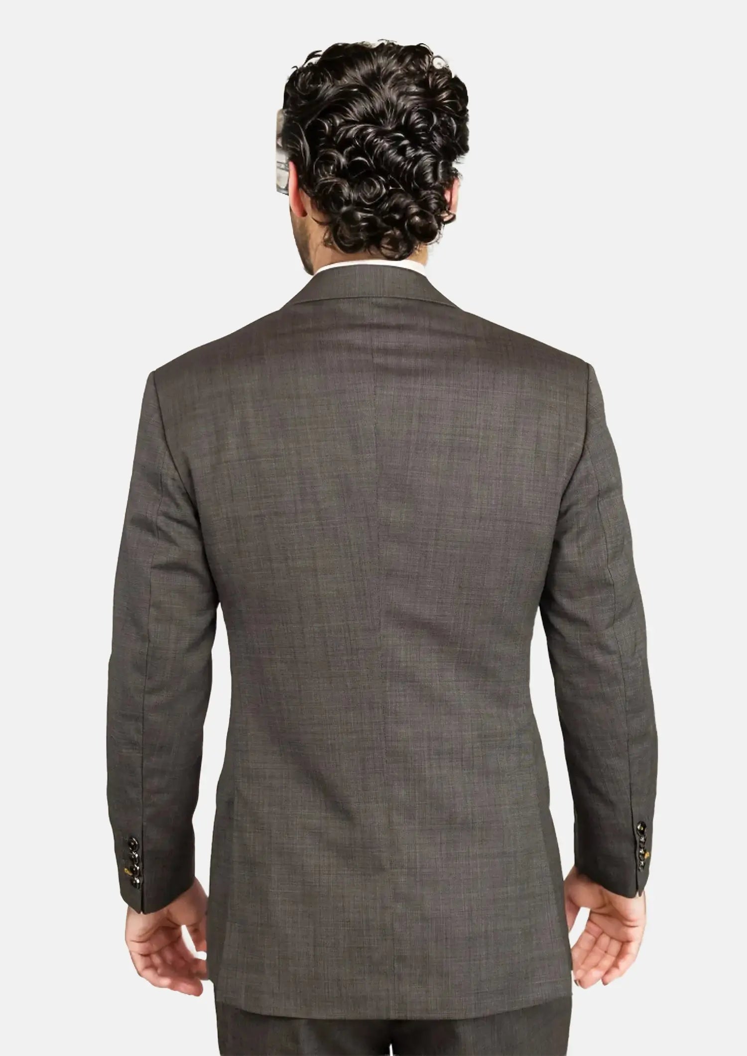 Ellis Carbon Grey Pindot Suit358