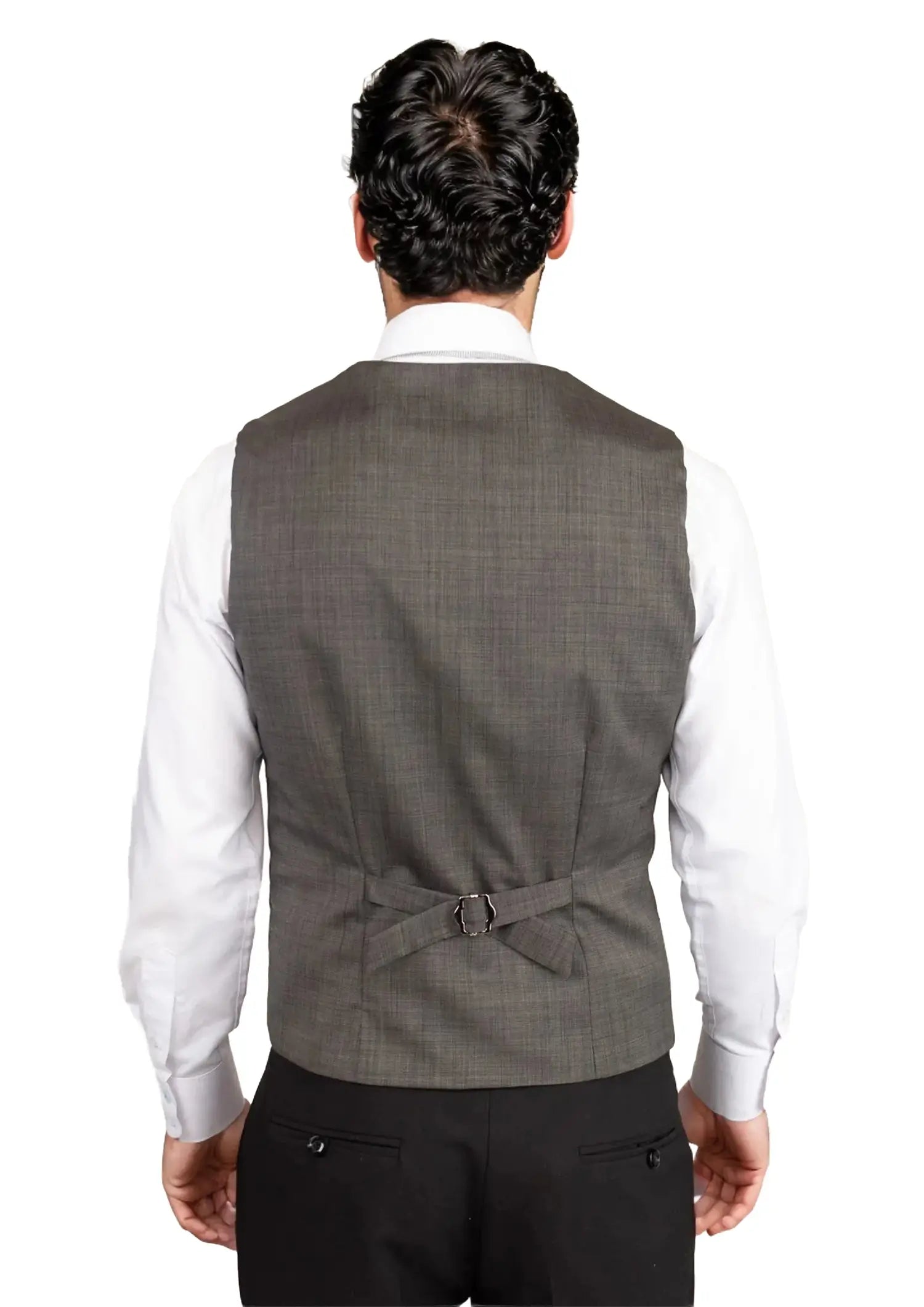 Carbon Grey Pindot Vest981