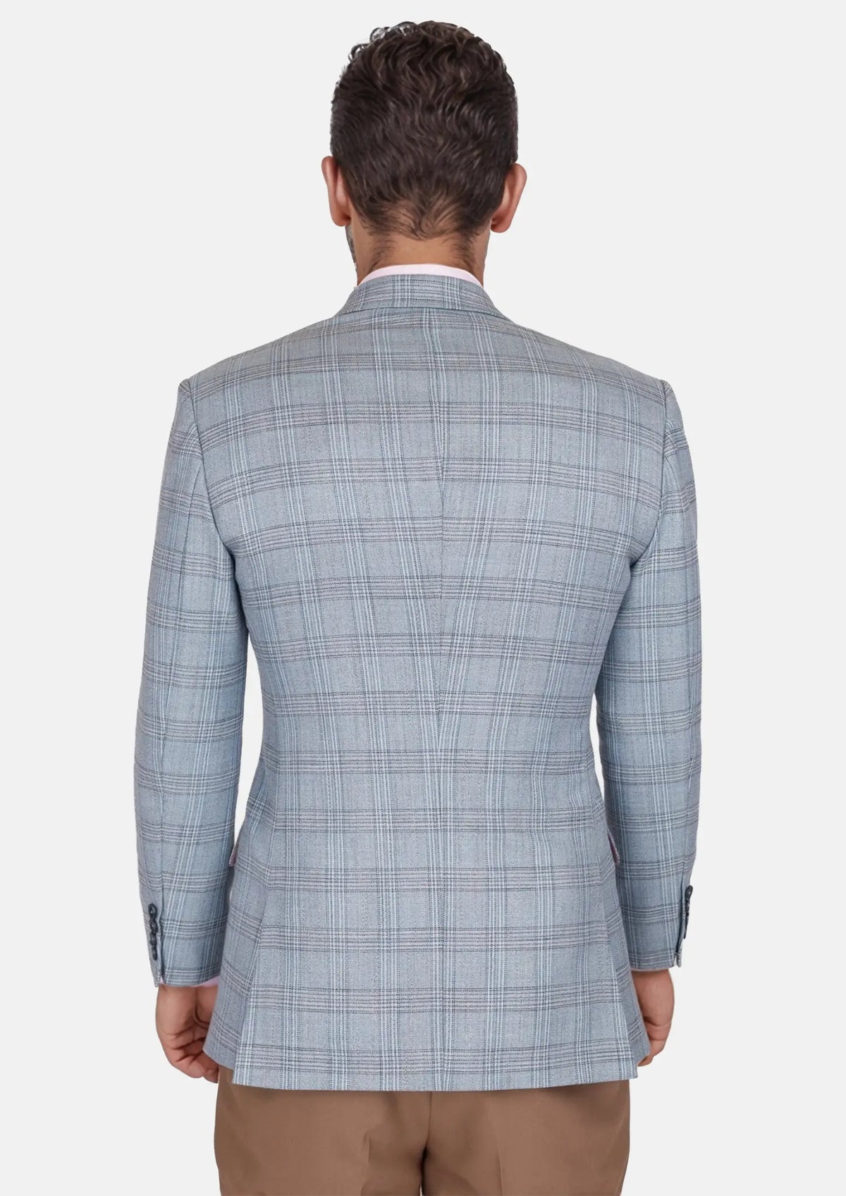 Polo Blue Glen Plaid Bamboo Jacket506