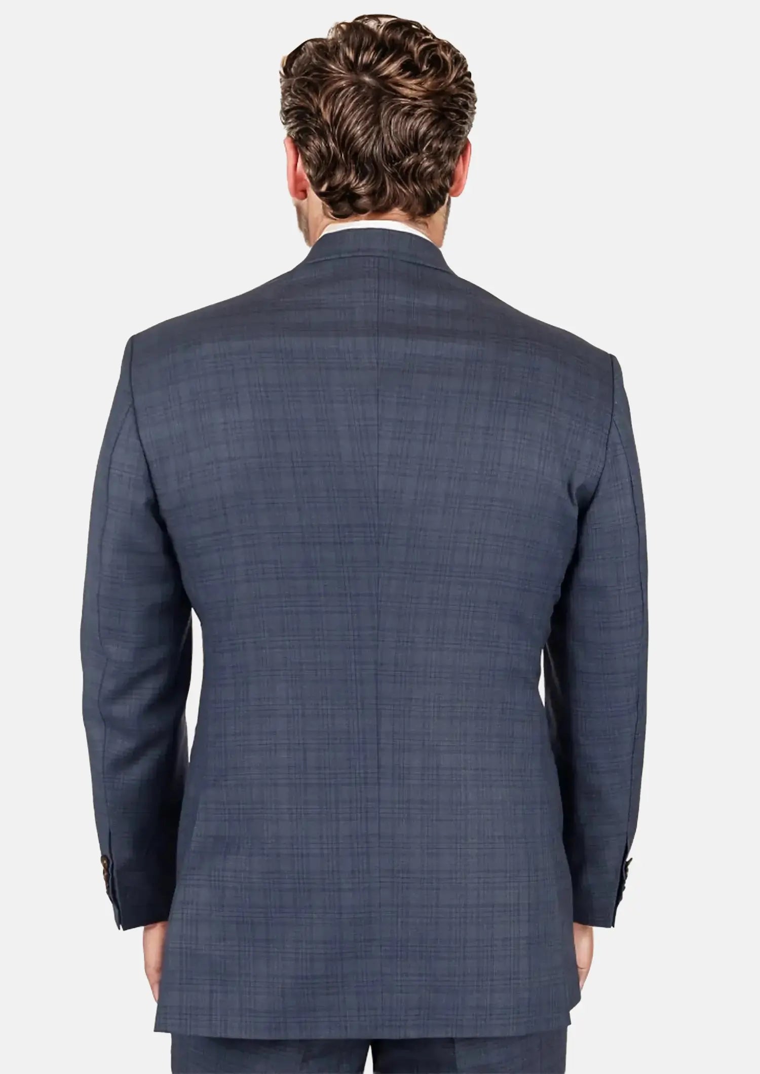 Twilight Blue Plaid Suit111