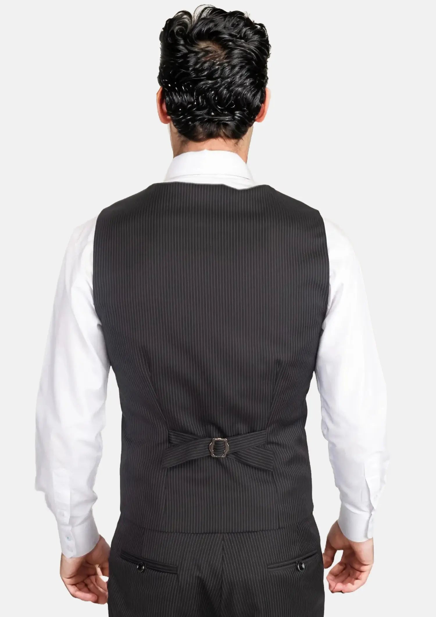 Black Pinstripe Vest94