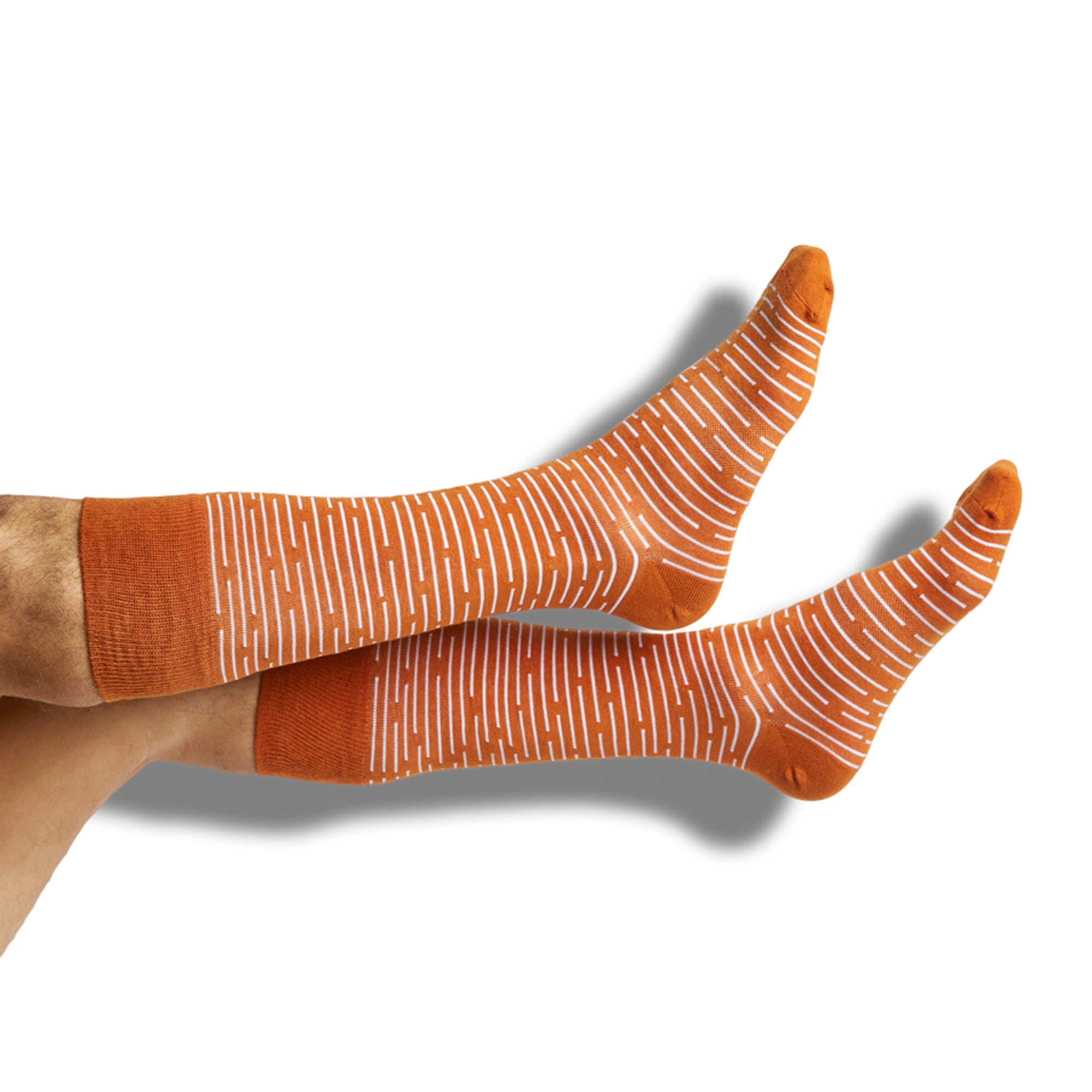 CiderOrange Broken Stripe Dress Socks415