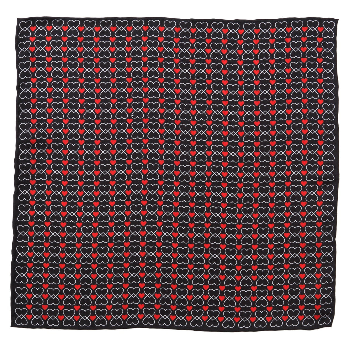 Intertwined Hearts Pocket Square363