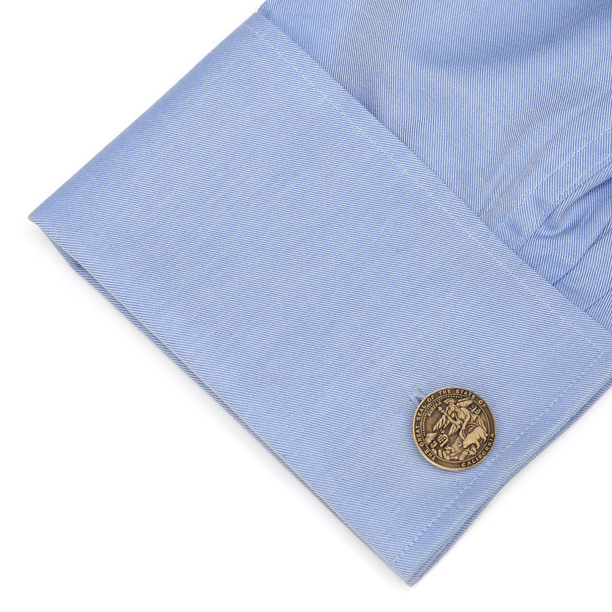 California Seal Embossed Cufflink877