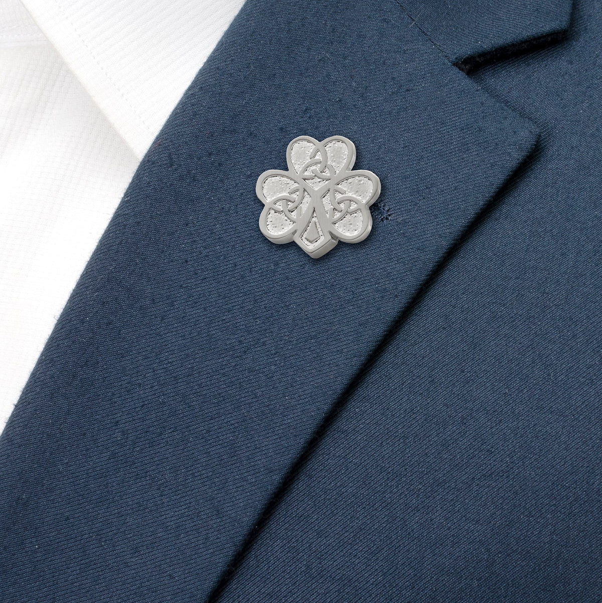 Celtic Knot Shamrock Lapel Pin288