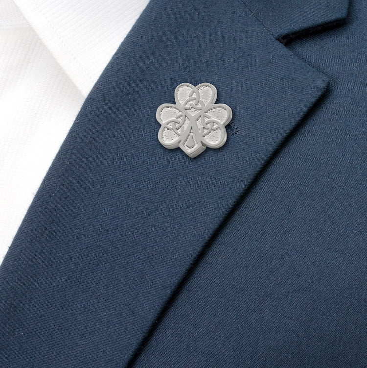 Celtic Knot Shamrock Lapel Pin96