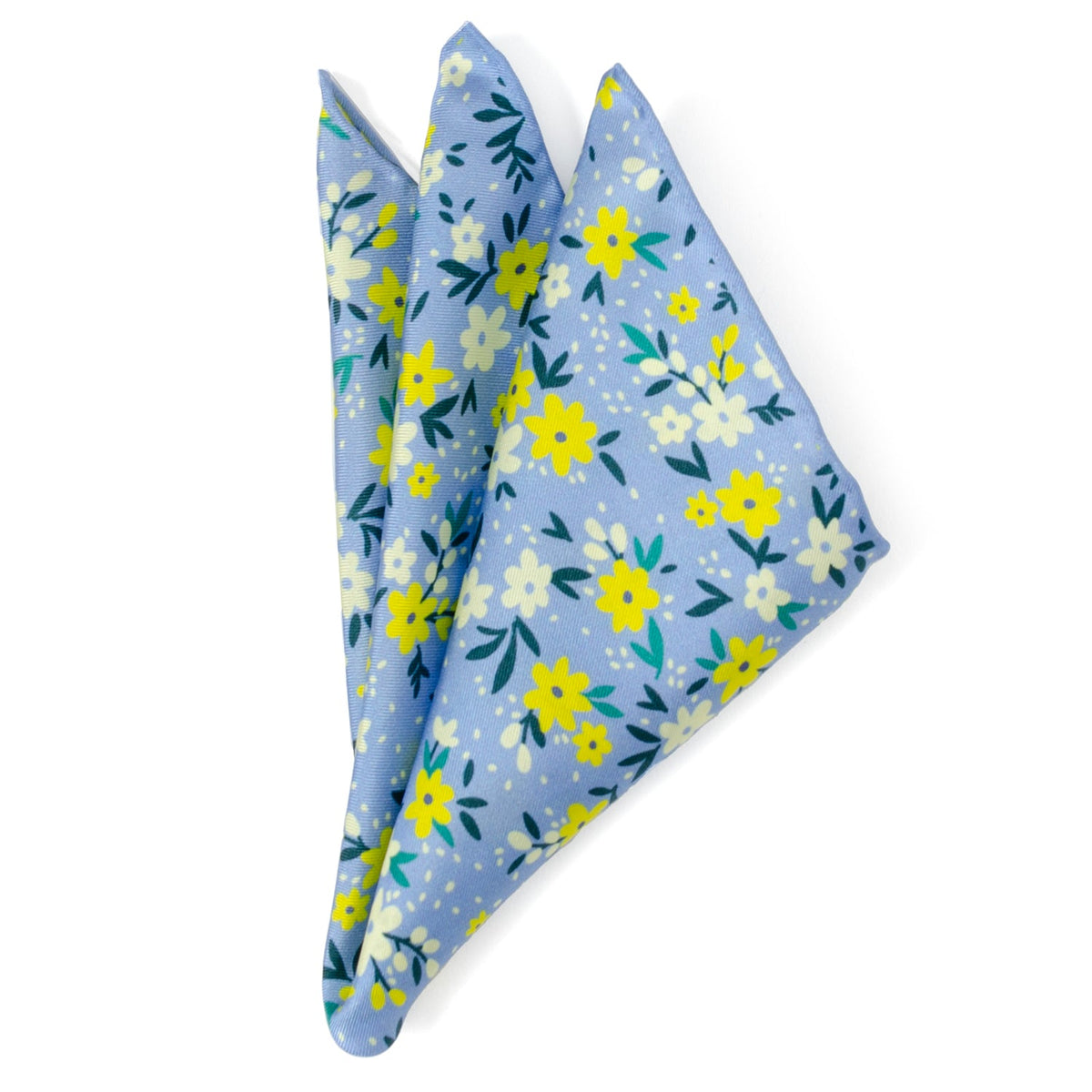 Floral Blue Pocket Square827