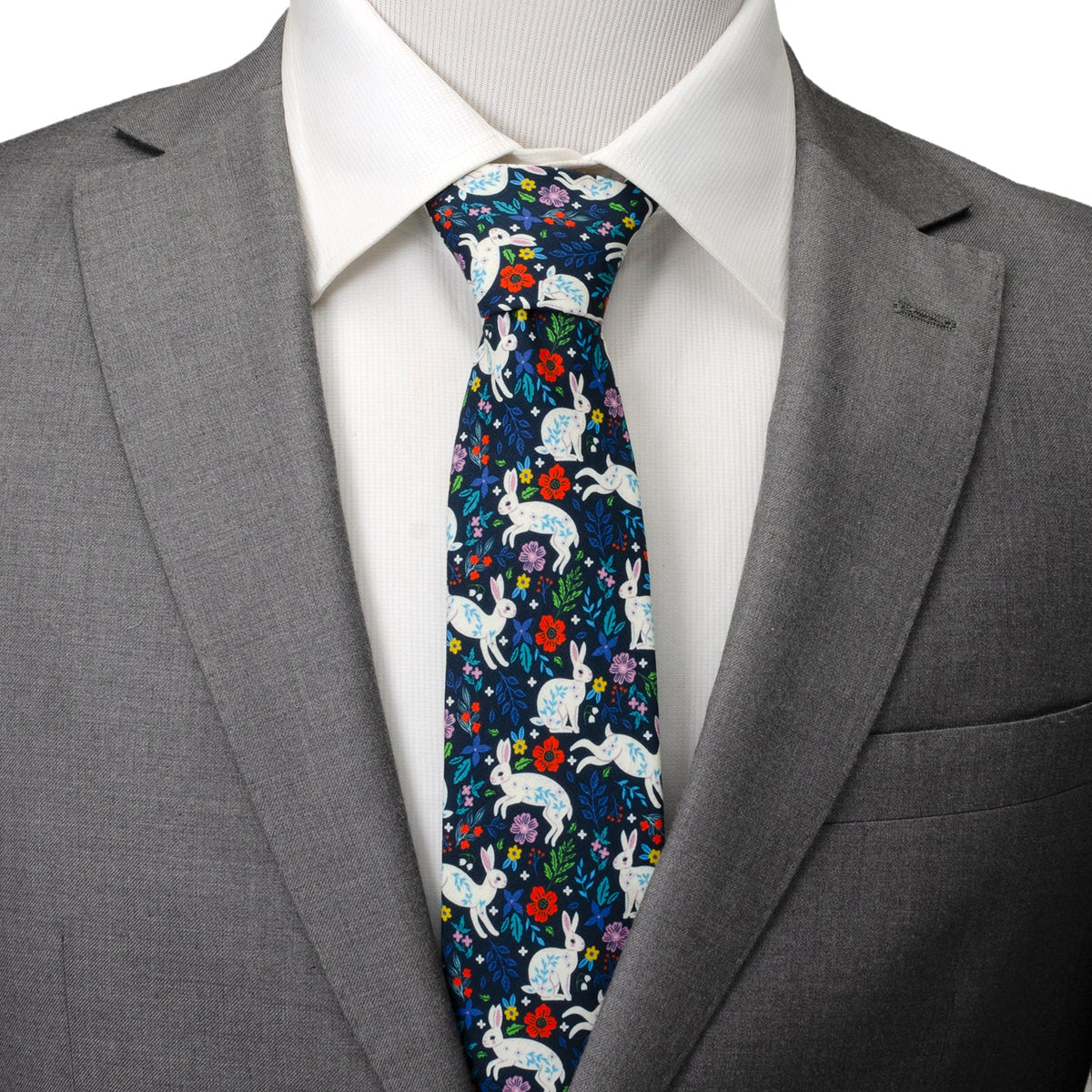 Floral Rabbit Men's Tie882