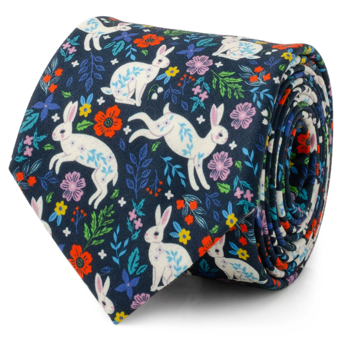 Floral Rabbit Men's Tie171