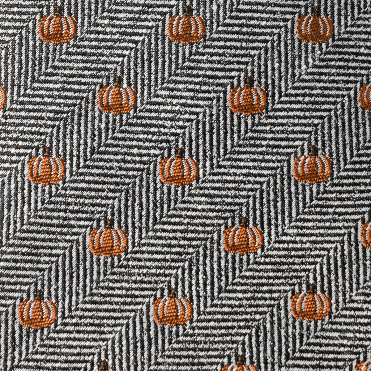 Holiday Pumpkin Herringbone Tie867