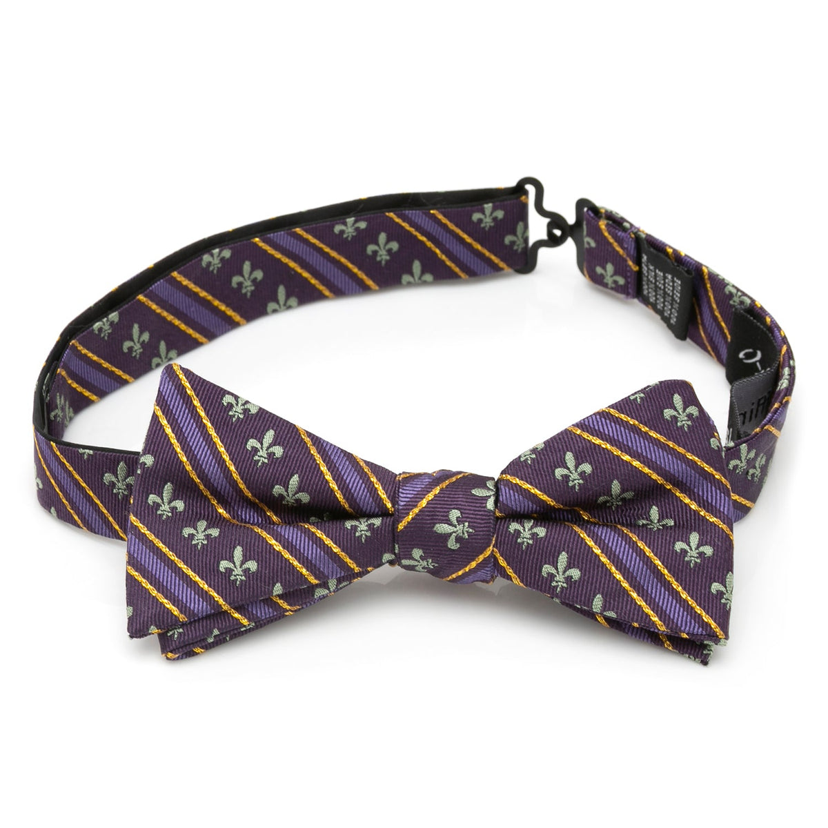 Mardi Gras Stripe Bow Tie379