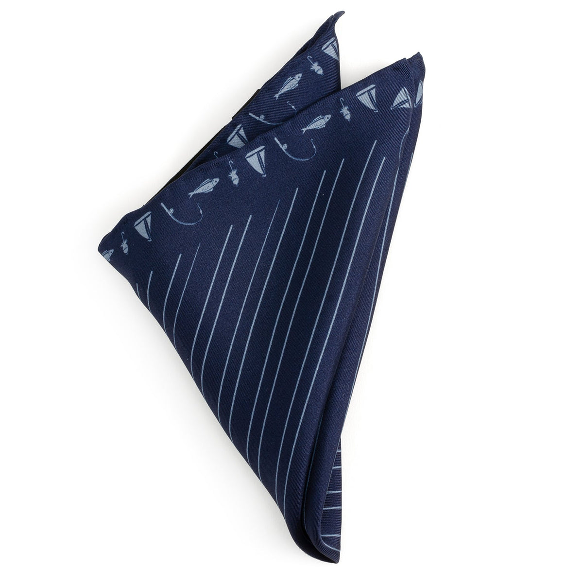 Nautical Blue Pocket Square555