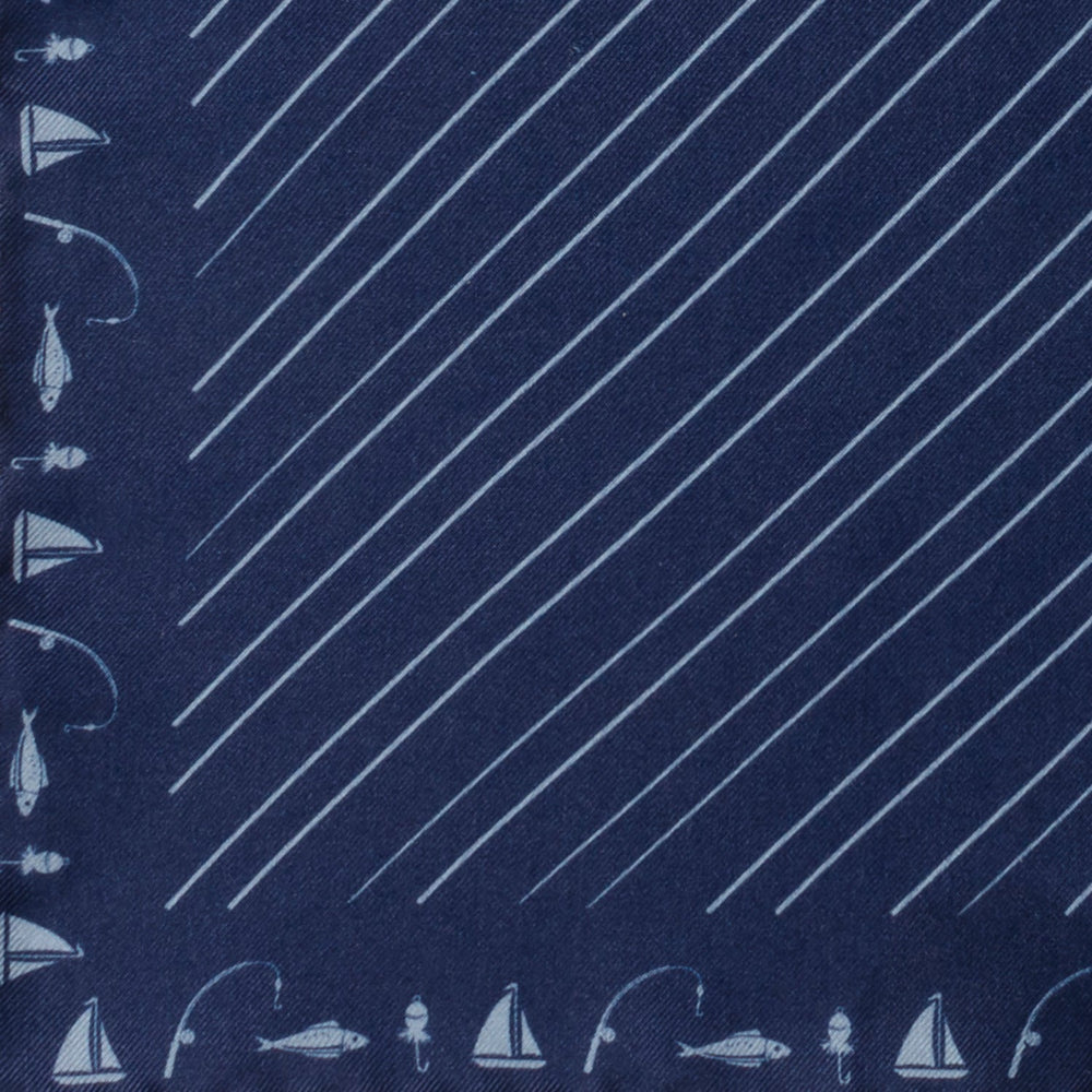 Nautical Blue Pocket Square97