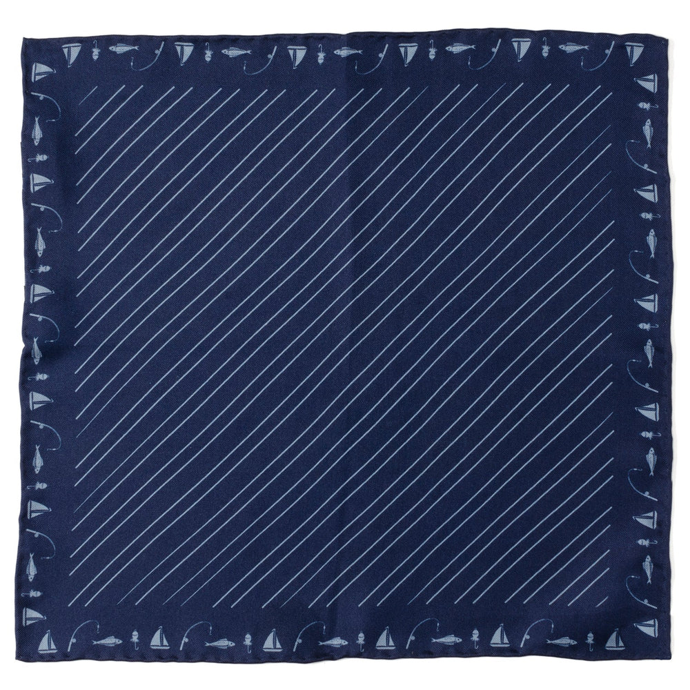 Nautical Blue Pocket Square158