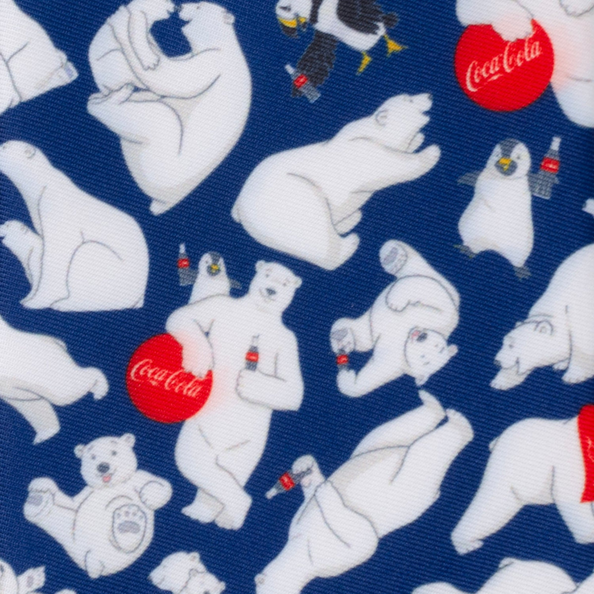 Coca-Cola® Polar Bear Navy Blue Men's Tie469