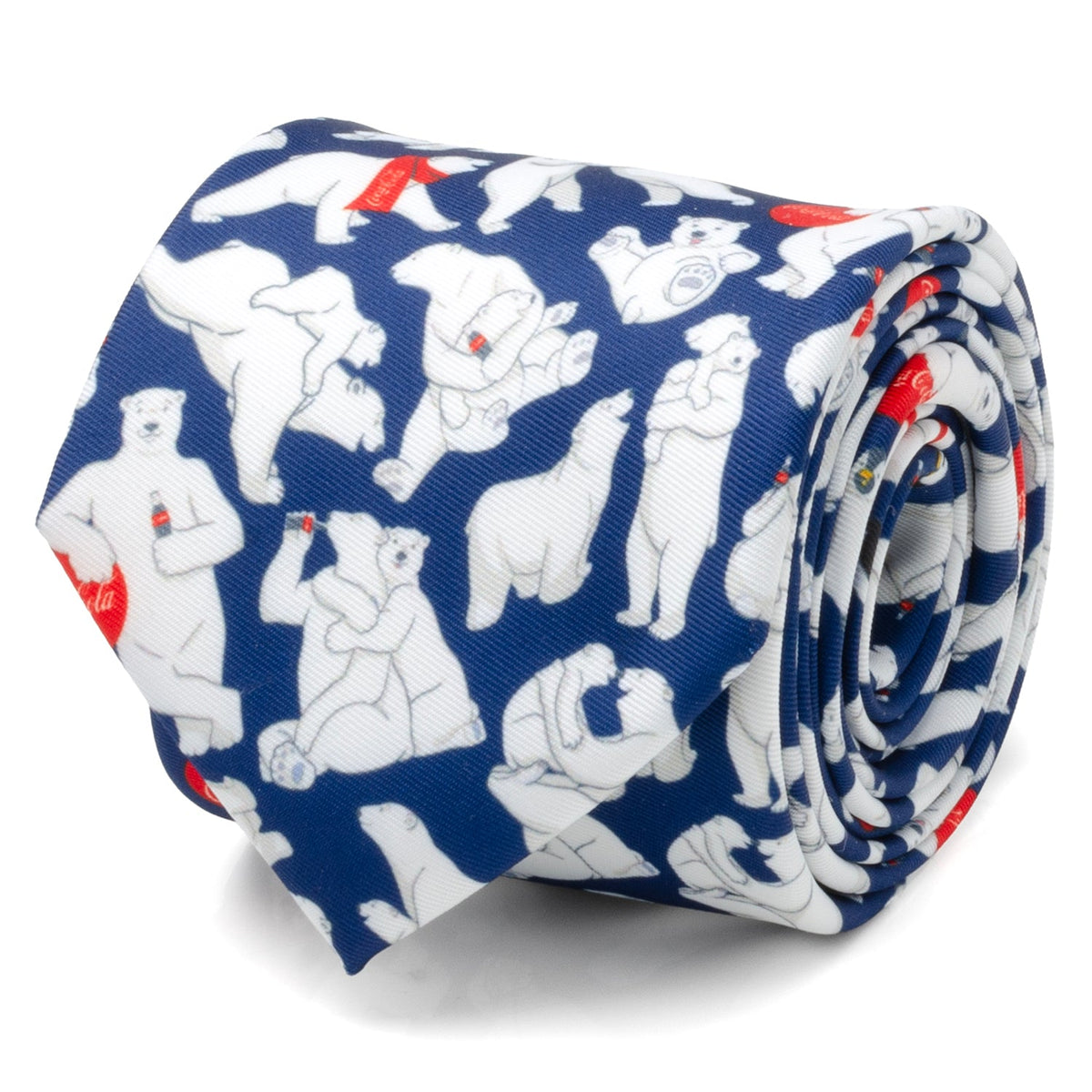 Coca-Cola® Polar Bear Navy Blue Men's Tie260