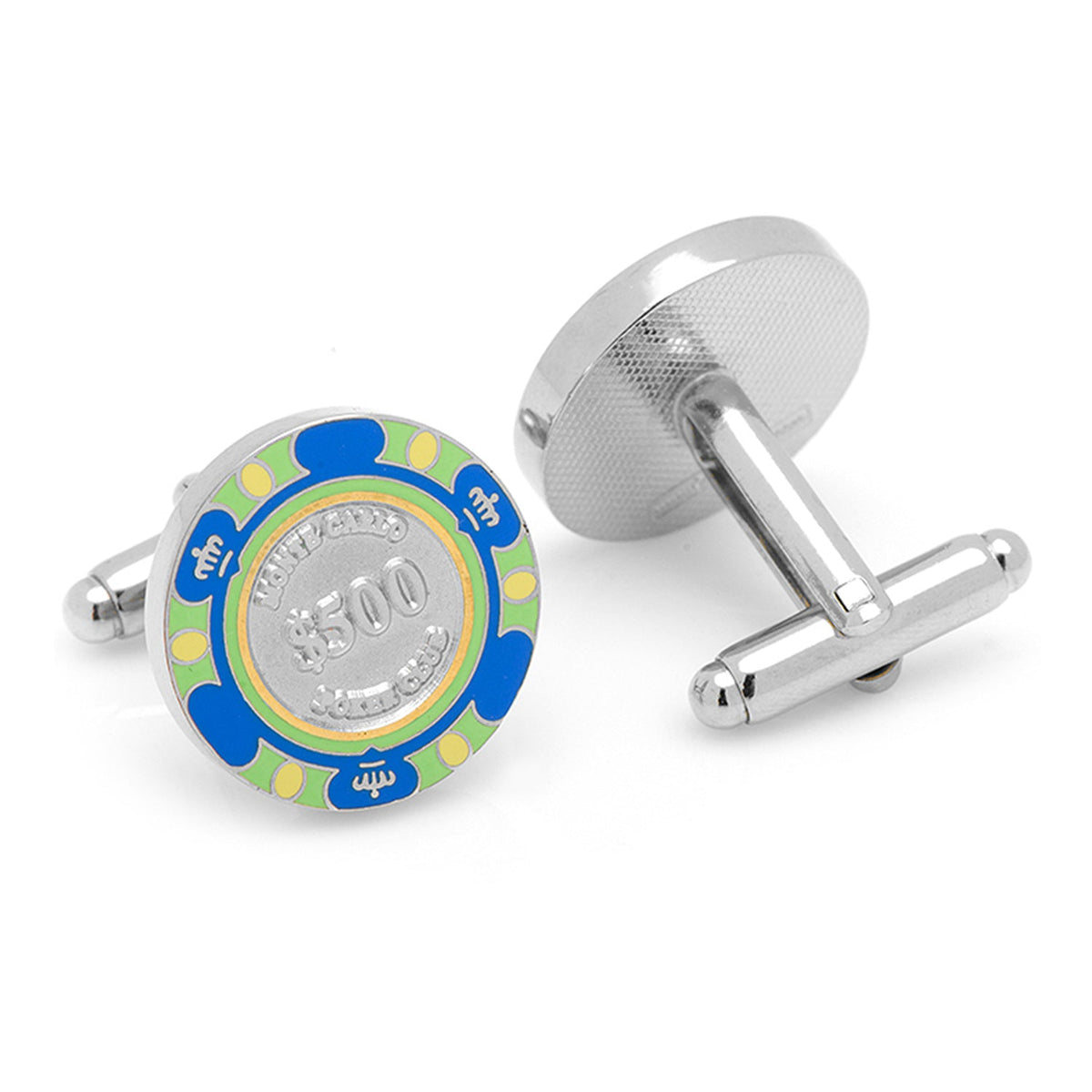 Poker Chip $500 Blue Cufflinks418