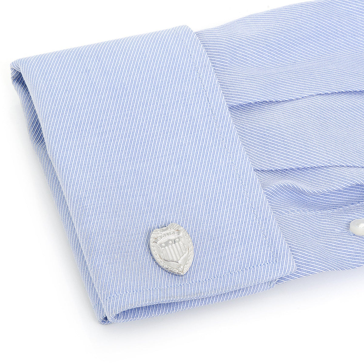 Silver Police Badge Cufflinks514