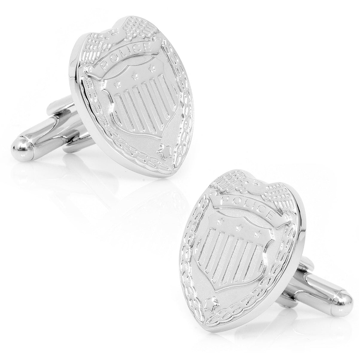 Silver Police Badge Cufflinks708