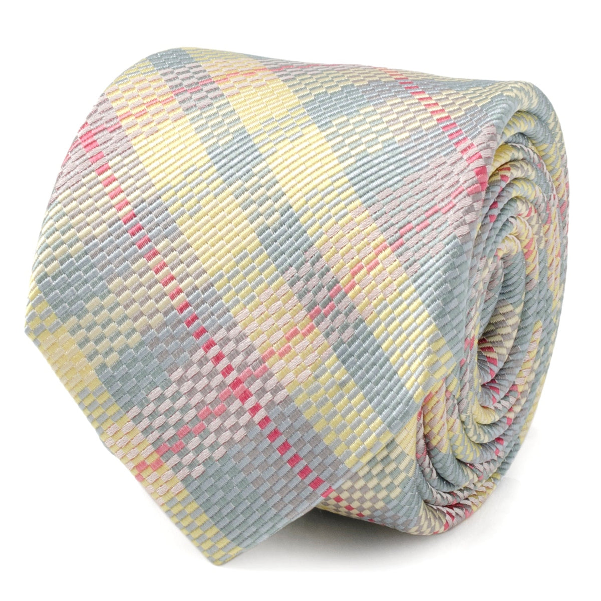 Pastel Plaid Men's Tie645