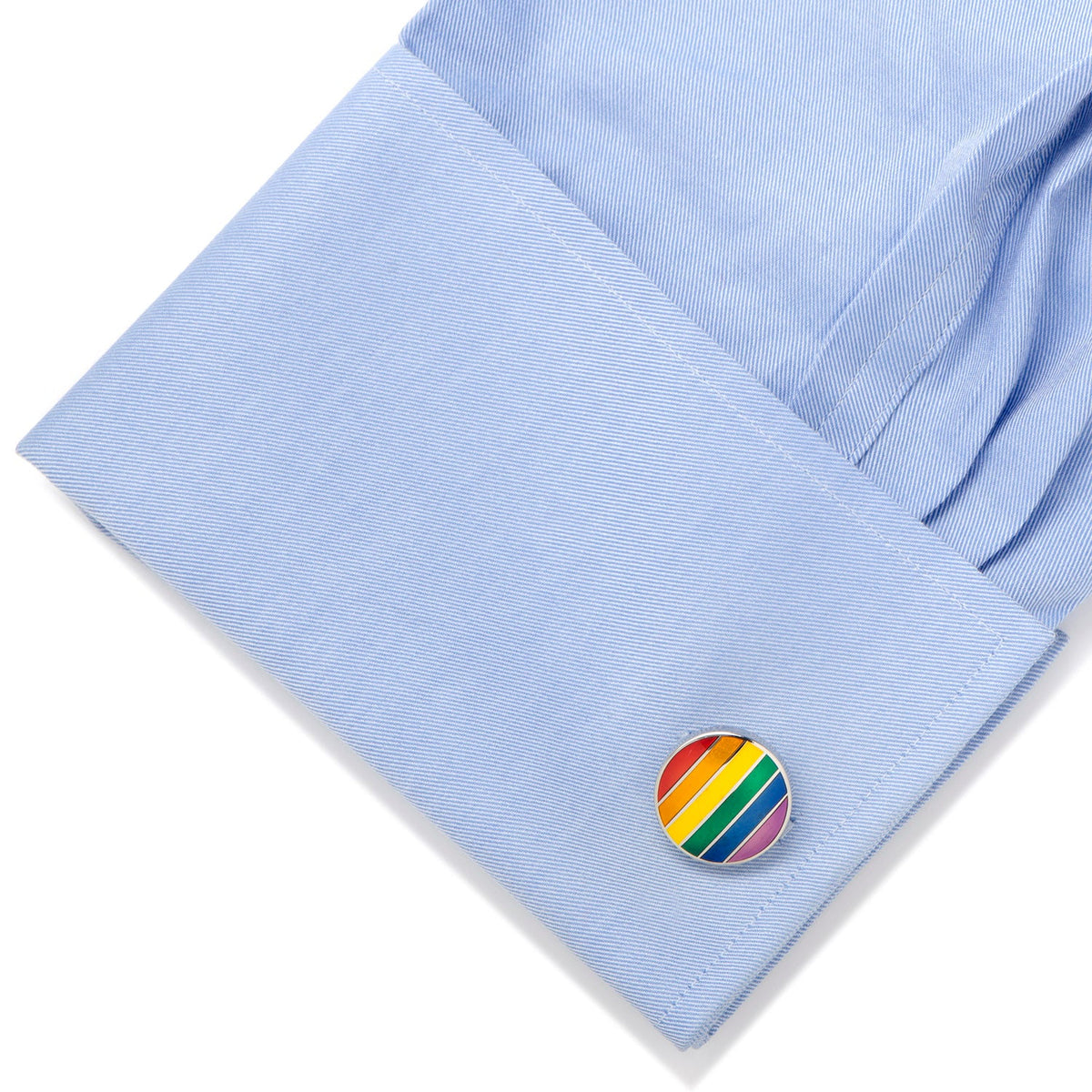 Rainbow Stripe Cufflinks250