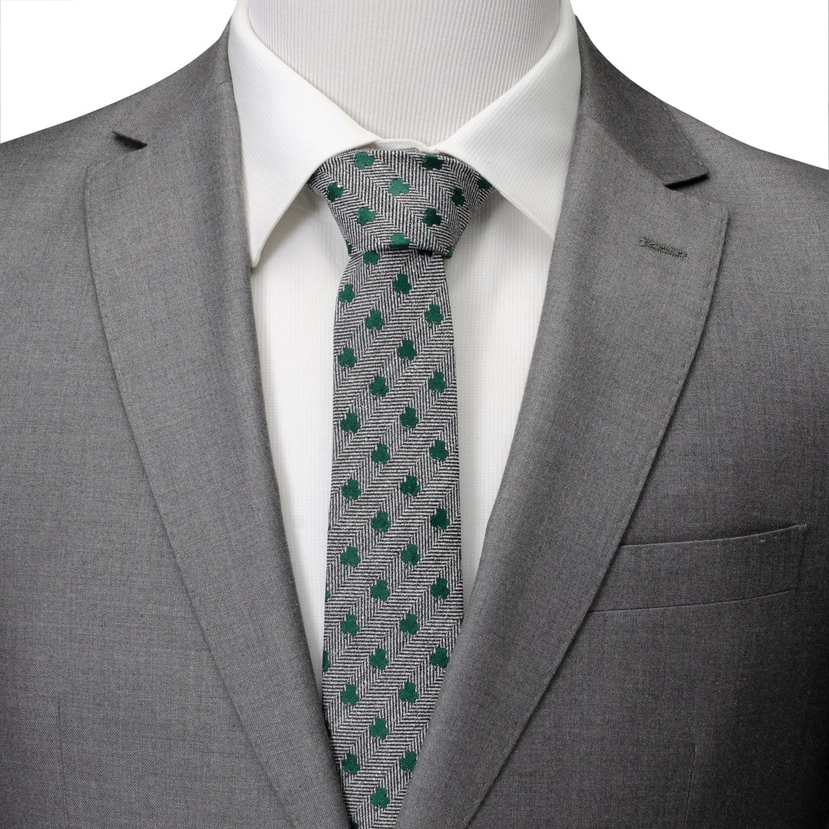 Herringbone Shamrock Men's Tie595