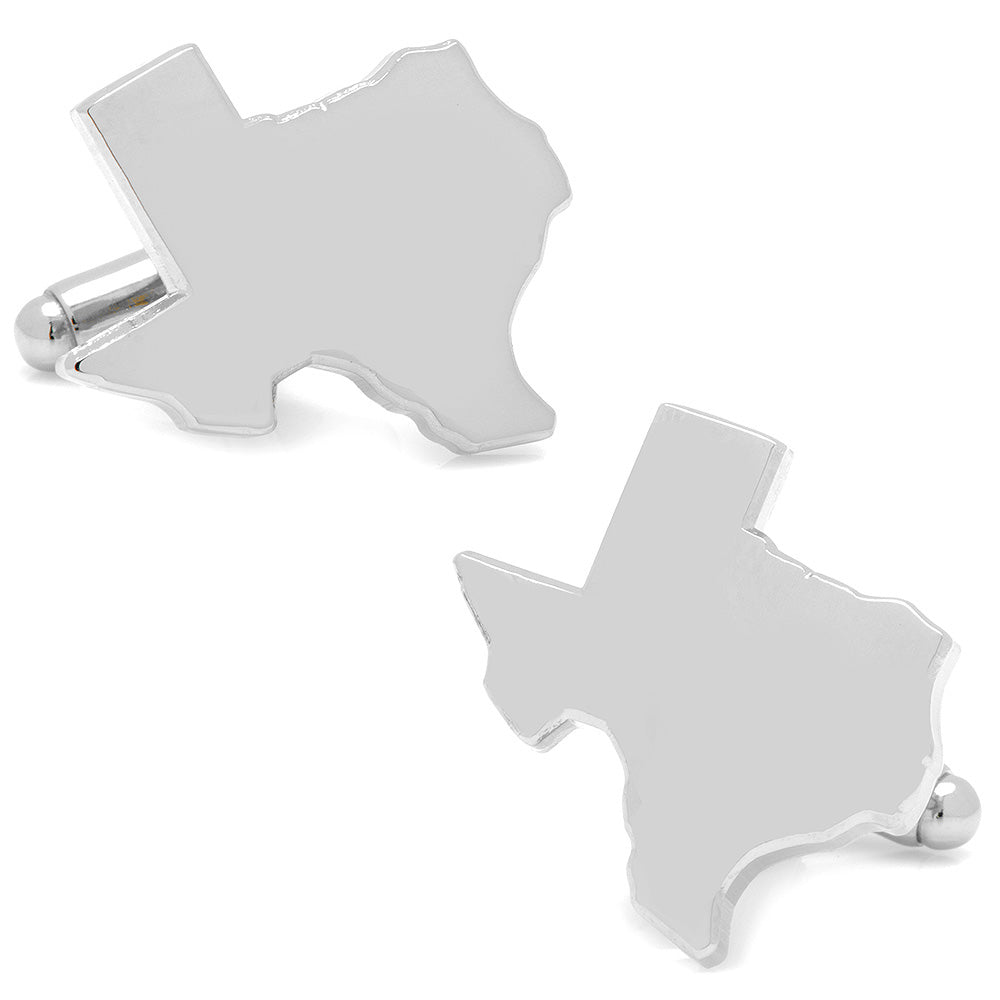 Silver Texas Cufflinks and Lapel Pin Gift Set193