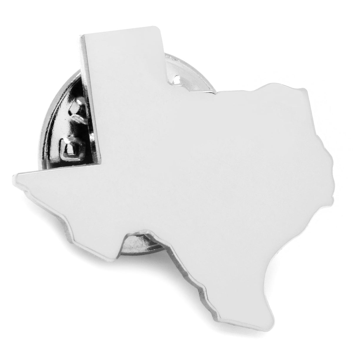 Silver Texas Cufflinks and Lapel Pin Gift Set738
