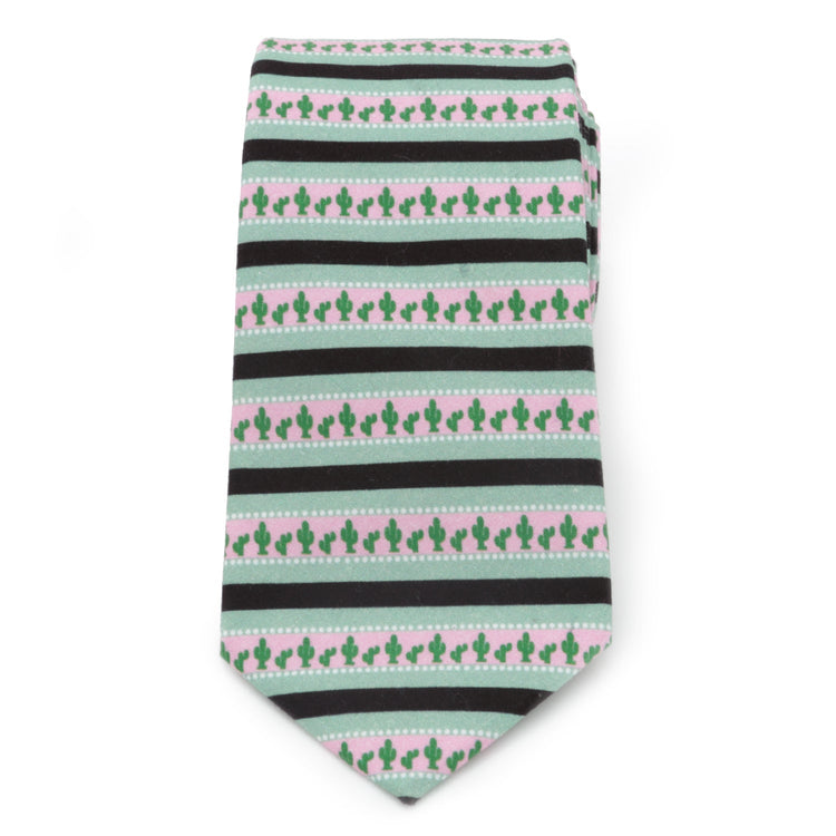 Texas Cactus Stripe Sage Men's Tie588