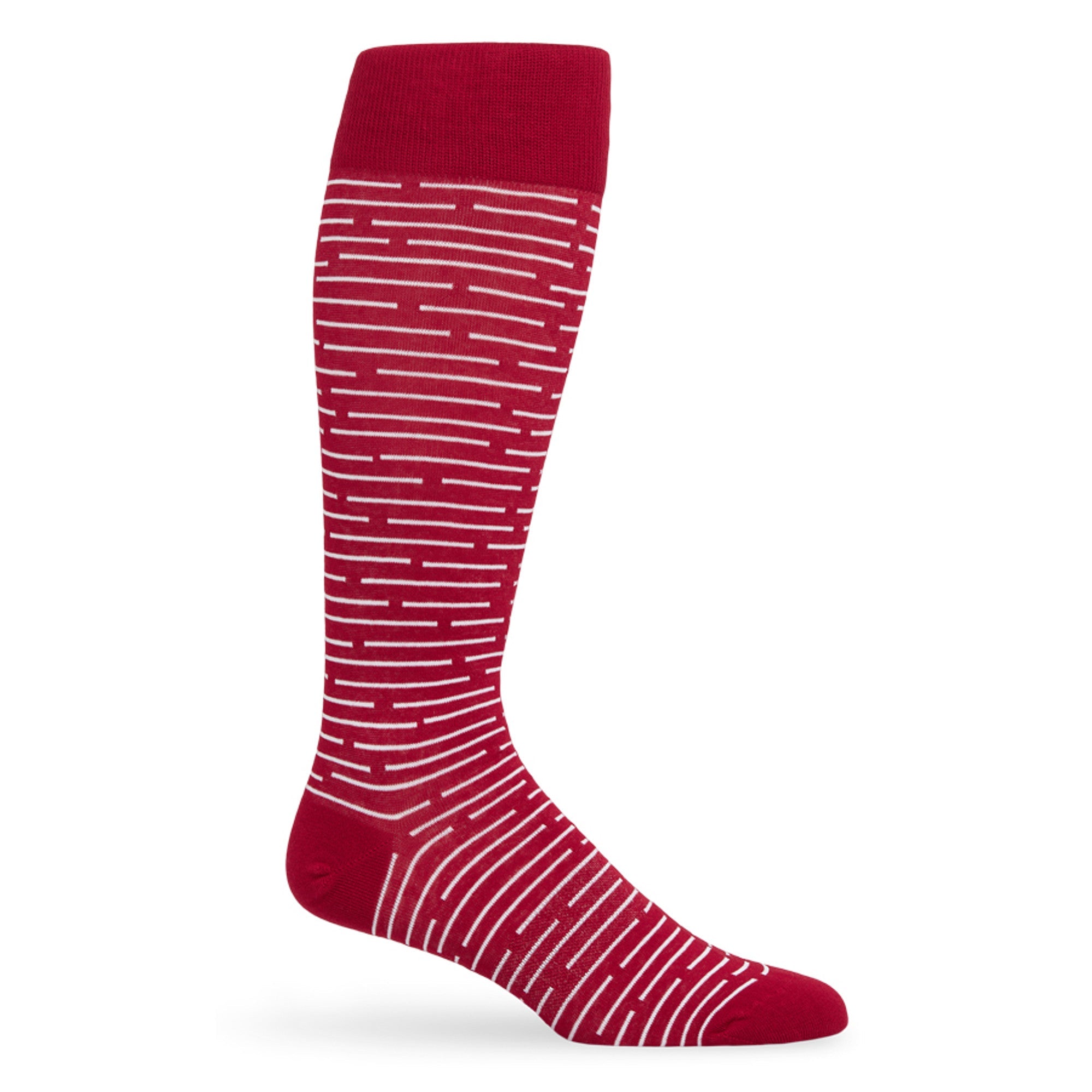 Cardinal Broken Stripe Dress Socks278