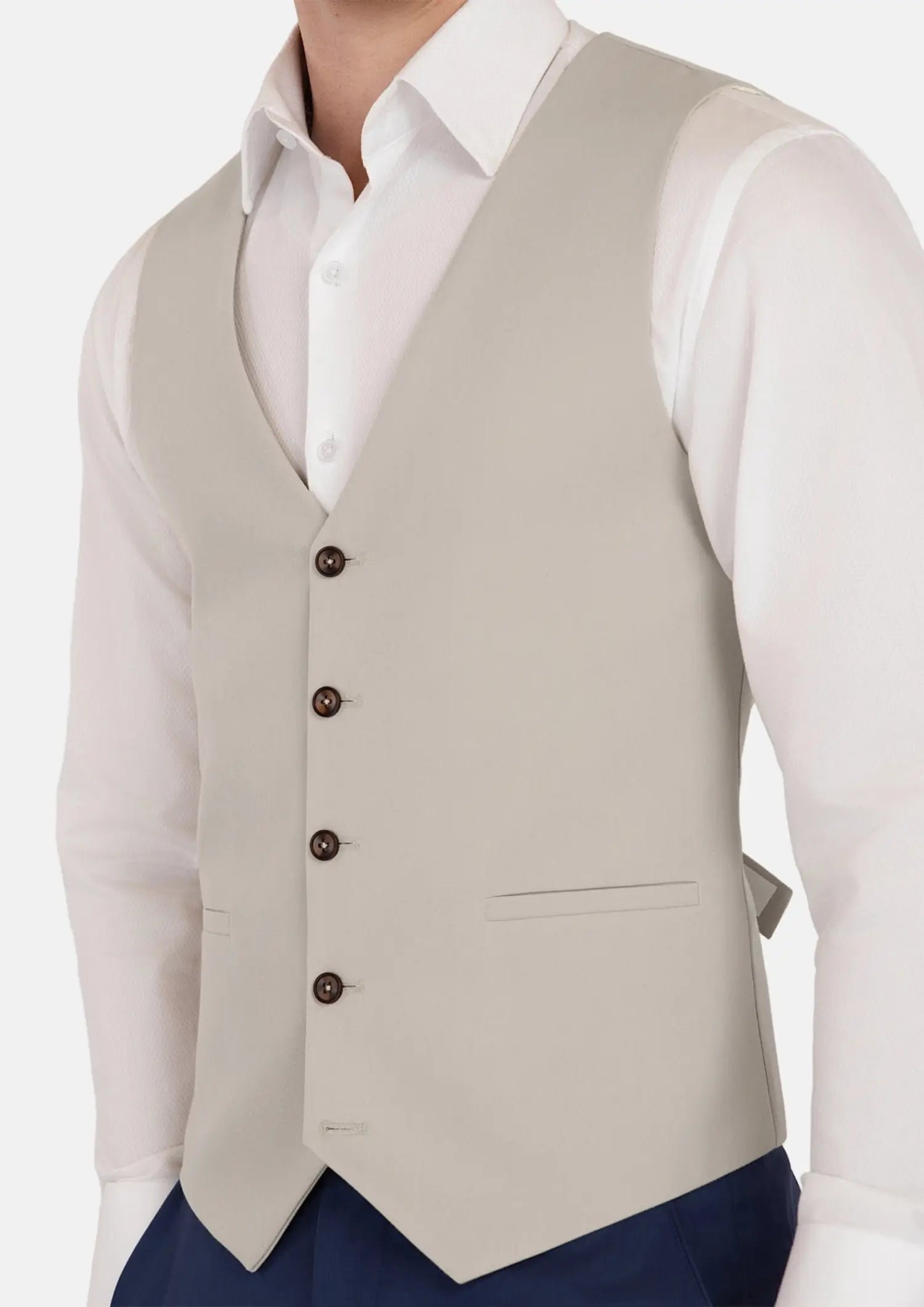 Ivory Cotton Vest635