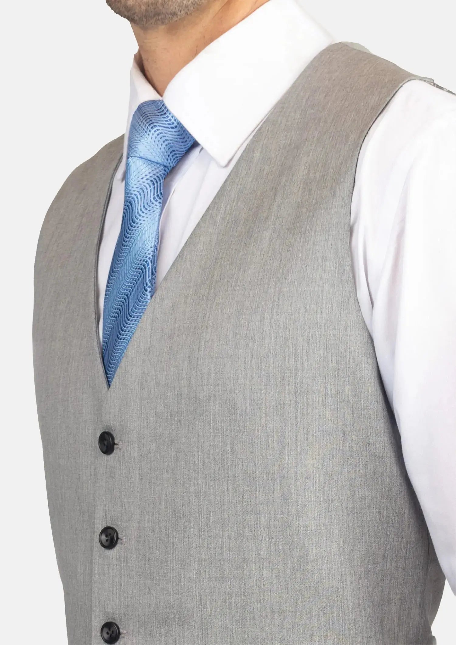 Glacier Grey Twill Vest338