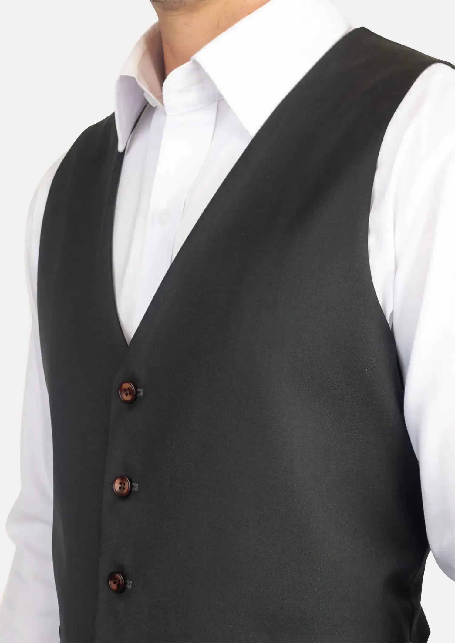 Dark Green Twill Vest803