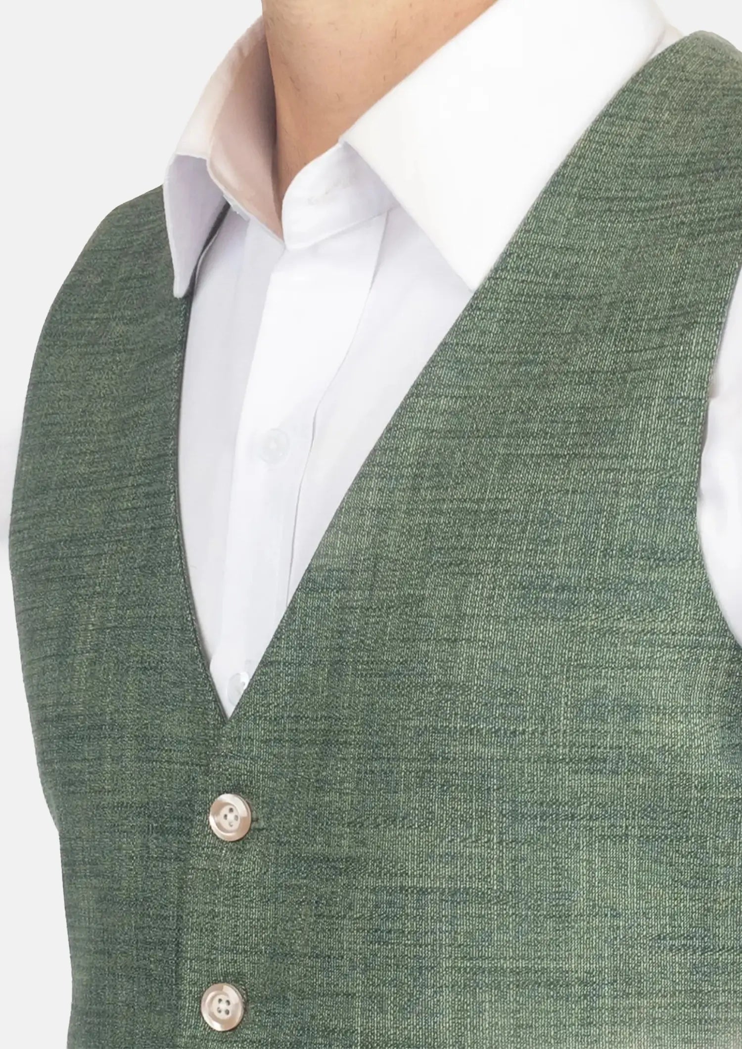 Aspen Green Hopsack Vest601
