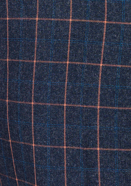 Bryant Spruce Blue Flannel Windowpane Suit