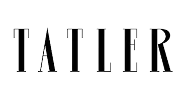 Black 'Tatler' logo on a white background