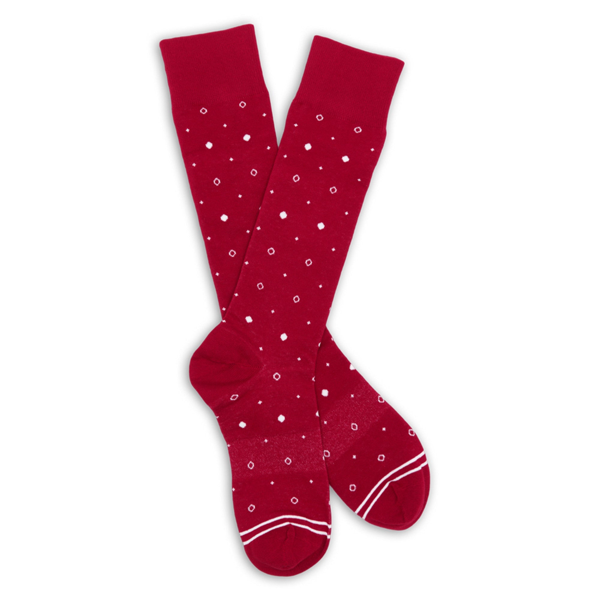 Cardinal Mixed Dots Dress Socks782