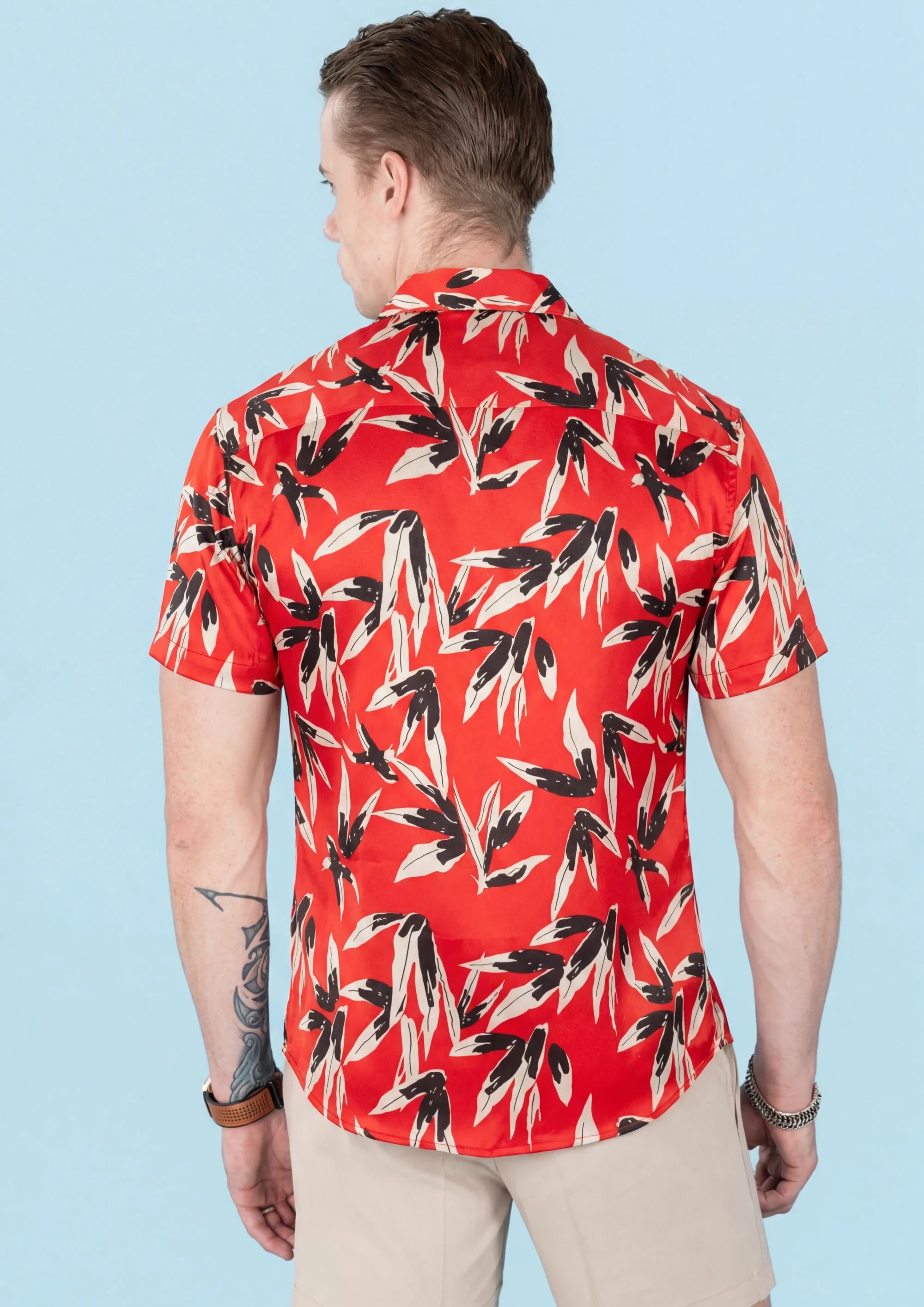 Scarlet Brush Silk Shirt96