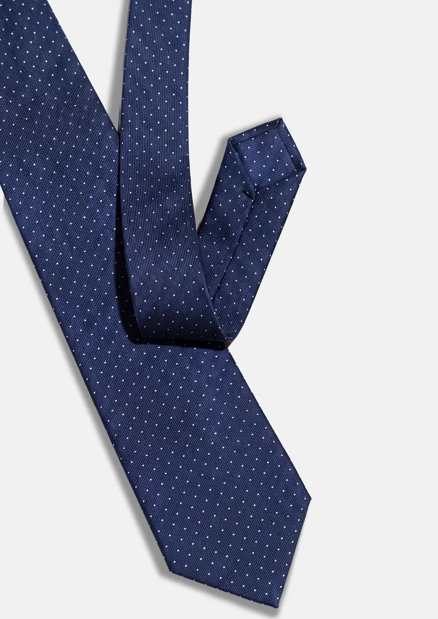 Deep Blue Pin Dot Tie619