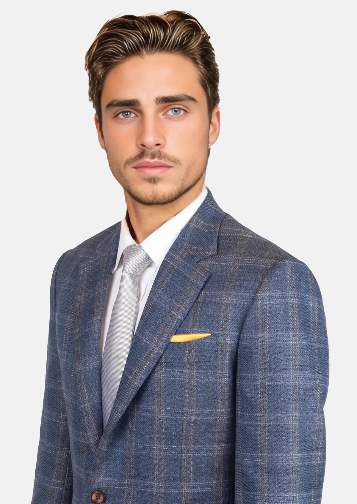 Deep Cobalt Blue Plaid Jacket99